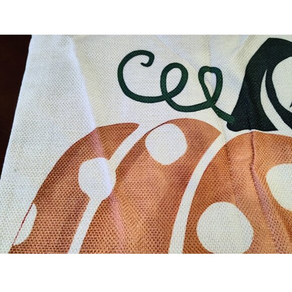 Pumpkin Decorative Pillow Cover Case Thanksgiving Farmhouse Cottage Fall Decor - Picture 9 of 10